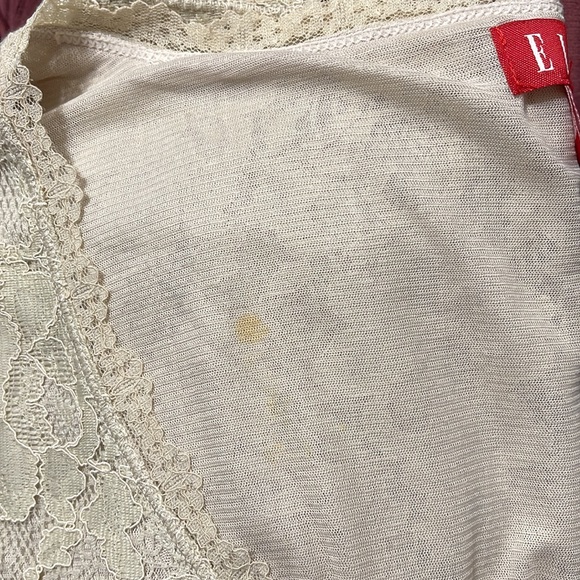 Beige Lace Shirt, size small - Picture 8 of 8